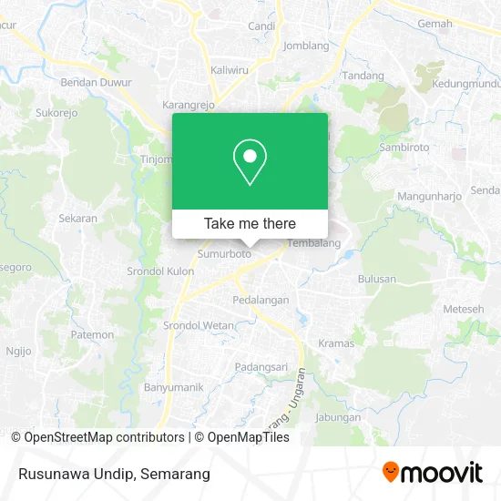 Rusunawa Undip map