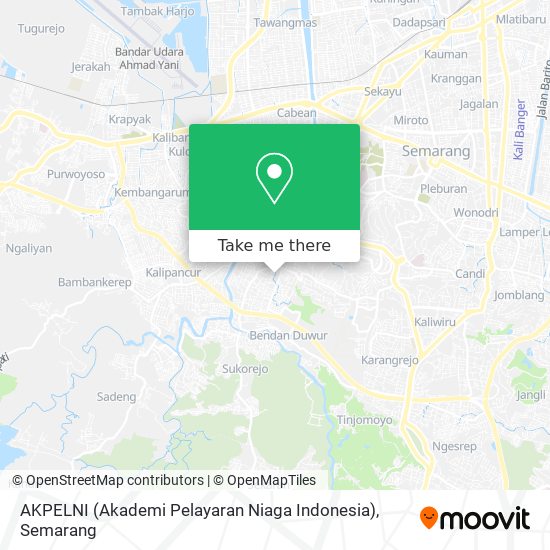 AKPELNI (Akademi Pelayaran Niaga Indonesia) map