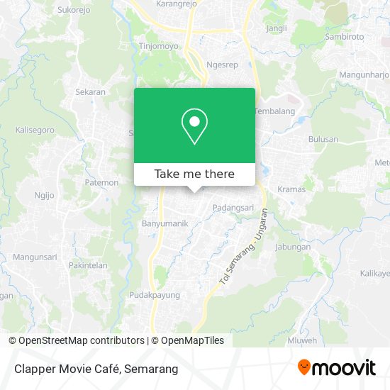 Clapper Movie Café map