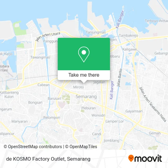 de KOSMO Factory Outlet map