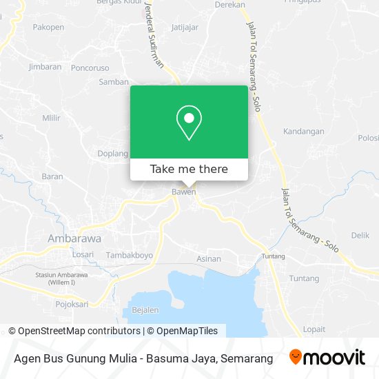 Agen Bus Gunung Mulia - Basuma Jaya map