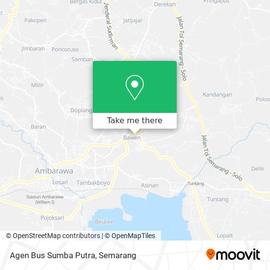 Agen Bus Sumba Putra map