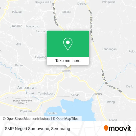 SMP Negeri Sumowono map