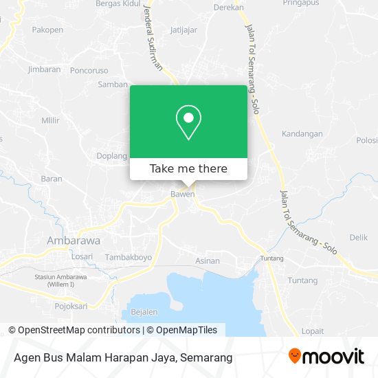 Agen Bus Malam Harapan Jaya map