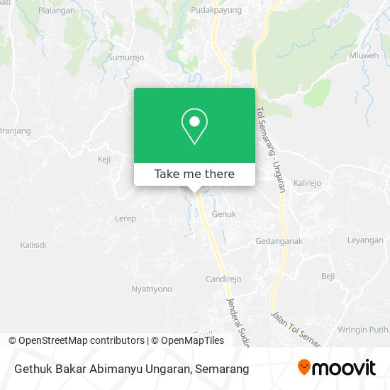 Gethuk Bakar Abimanyu Ungaran map