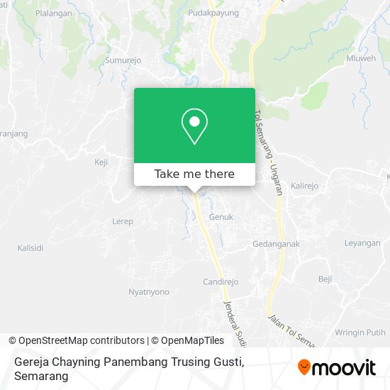 Gereja Chayning Panembang Trusing Gusti map