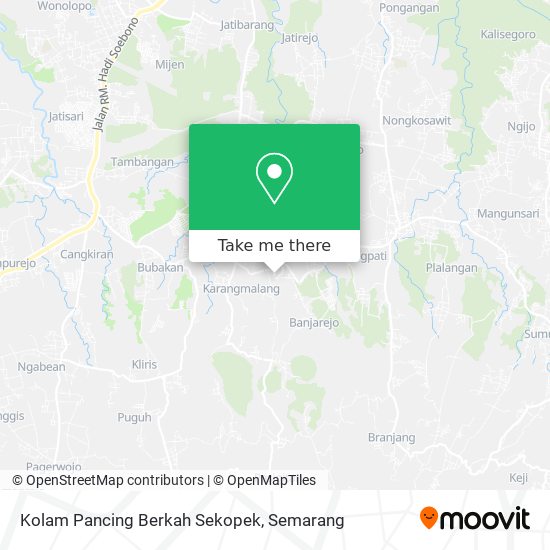 Kolam Pancing Berkah Sekopek map