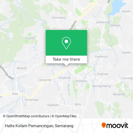 Halte Kolam Pemancingan map