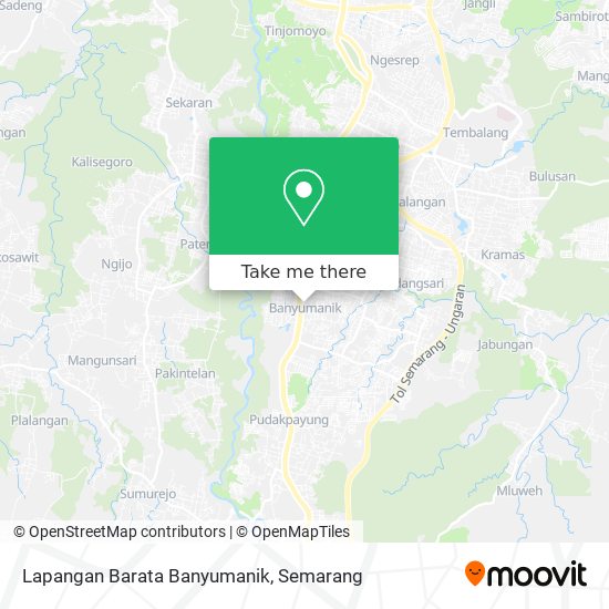 Lapangan Barata Banyumanik map