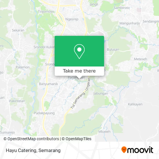 Hayu Catering map