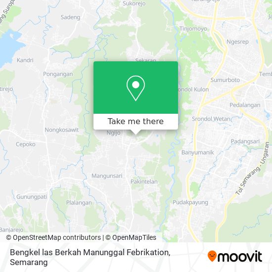 Bengkel las Berkah Manunggal Febrikation map