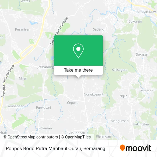 Ponpes Bodo Putra Manbaul Quran map