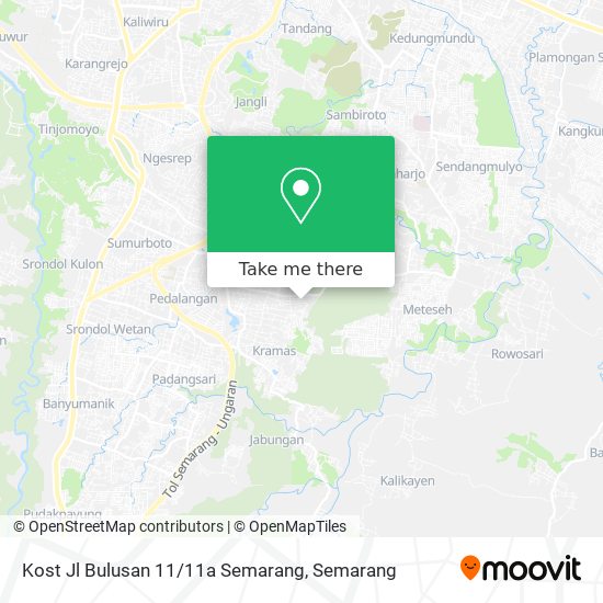 Kost Jl Bulusan 11 / 11a Semarang map