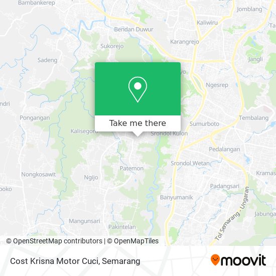 Cost Krisna Motor Cuci map