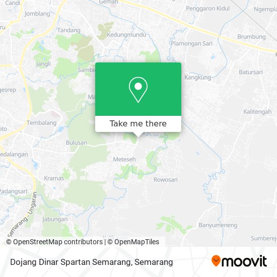 Dojang Dinar Spartan Semarang map