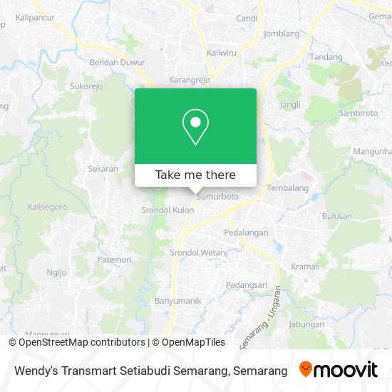 Wendy's Transmart Setiabudi Semarang map