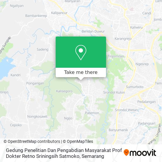 Gedung Penelitian Dan Pengabdian Masyarakat Prof Dokter Retno Sriningsih Satmoko map