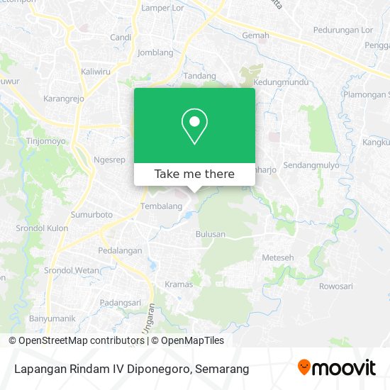 Lapangan Rindam IV Diponegoro map