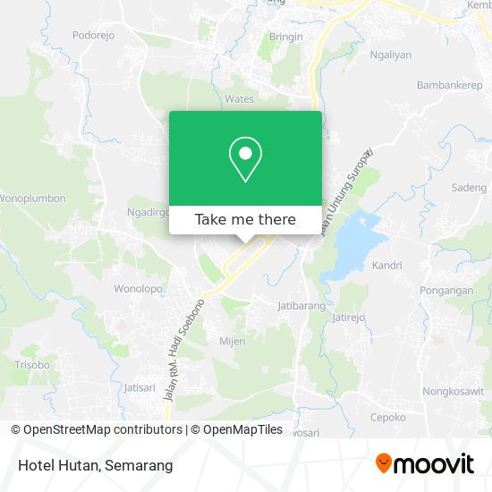 Hotel Hutan map