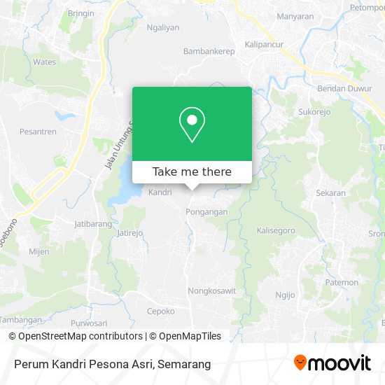 Perum Kandri Pesona Asri map