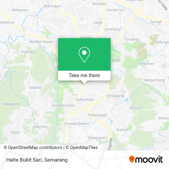 Halte Bukit Sari map