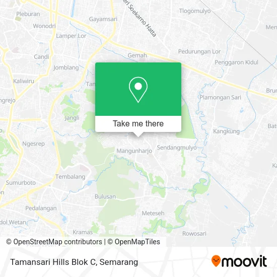 Tamansari Hills Blok C map