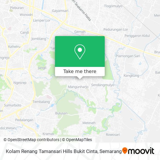 Kolam Renang Tamansari Hills Bukit Cinta map