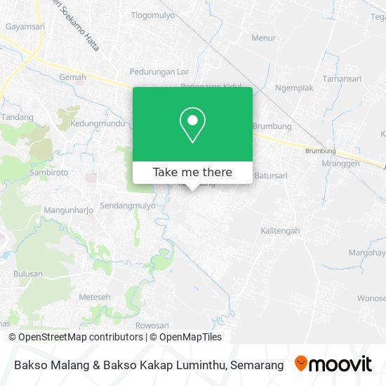 Bakso Malang & Bakso Kakap Luminthu map