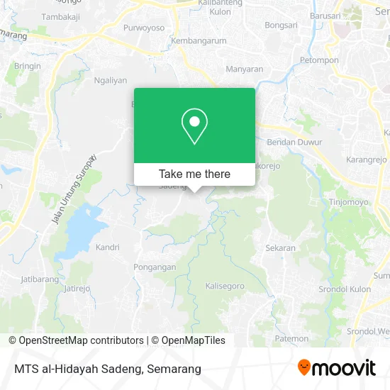 MTS al-Hidayah Sadeng map