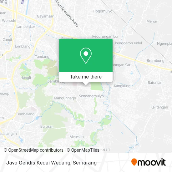 Java Gendis Kedai Wedang map