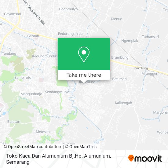 Toko Kaca Dan Alumunium Bj.Hp. Alumunium map