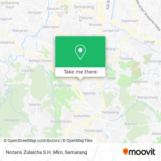Notaris Zulaicha S.H. Mkn map