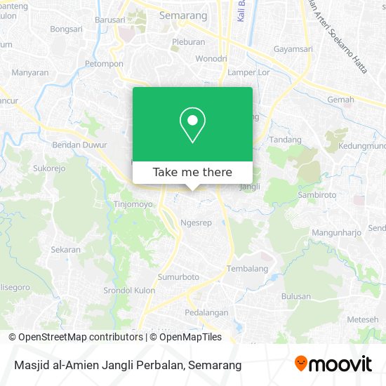 Masjid al-Amien Jangli Perbalan map