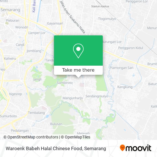 Waroenk Babeh Halal Chinese Food map