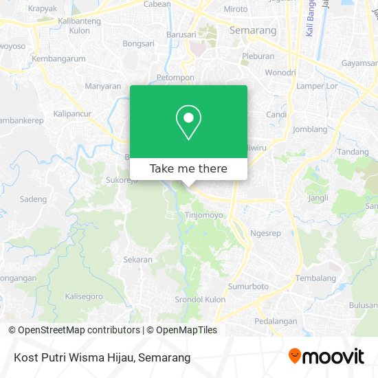 Kost Putri Wisma Hijau map