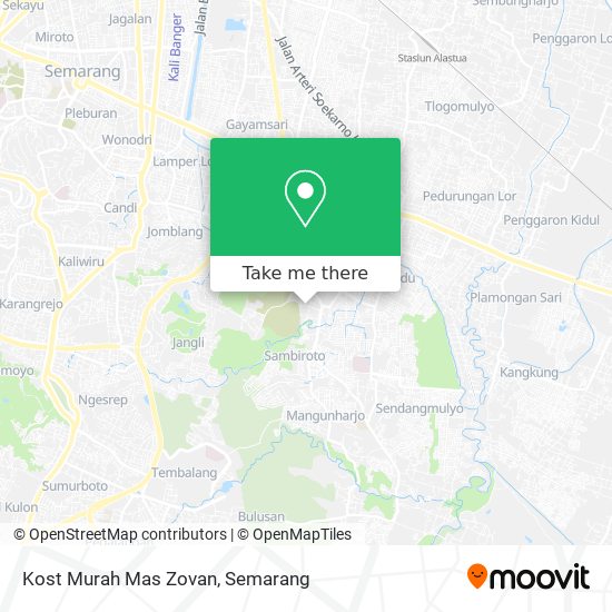 Kost Murah Mas Zovan map