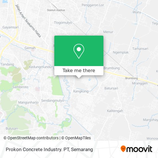 Prokon Concrete Industry. PT map