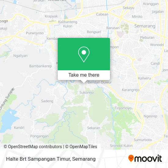 Halte Brt Sampangan Timur map
