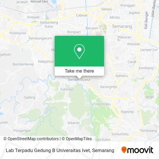 Lab Terpadu Gedung B Univeraitas Ivet map