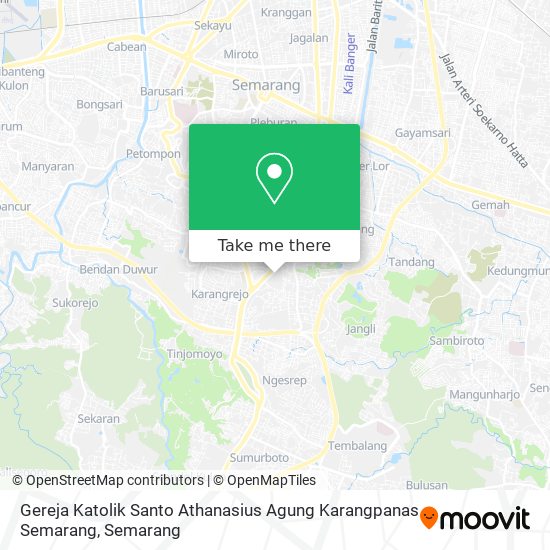 Gereja Katolik Santo Athanasius Agung Karangpanas Semarang map