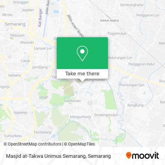 Masjid at-Takwa Unimus Semarang map