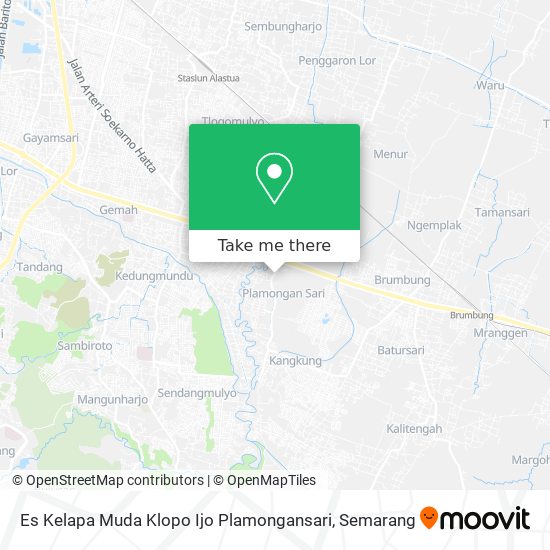 Es Kelapa Muda Klopo Ijo Plamongansari map