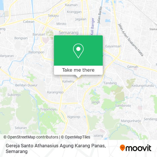 Gereja Santo Athanasius Agung Karang Panas map