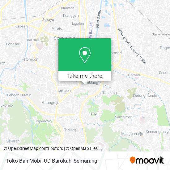 Toko Ban Mobil UD Barokah map