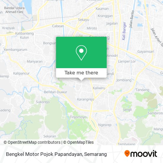 Bengkel Motor Pojok Papandayan map