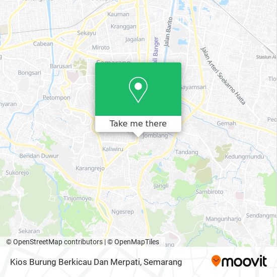 Kios Burung Berkicau Dan Merpati map