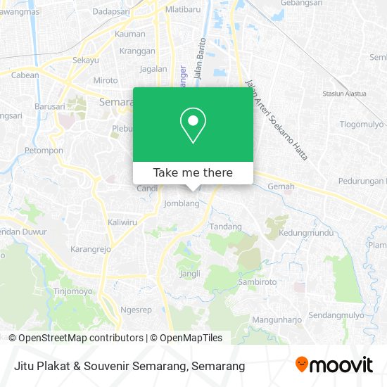 Jitu Plakat & Souvenir Semarang map