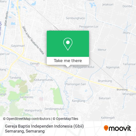 Gereja Baptis Independen Indonesia (Gbii) Semarang map