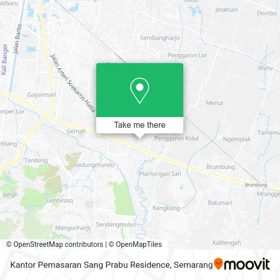 Kantor Pemasaran Sang Prabu Residence map