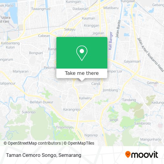 Taman Cemoro Songo map